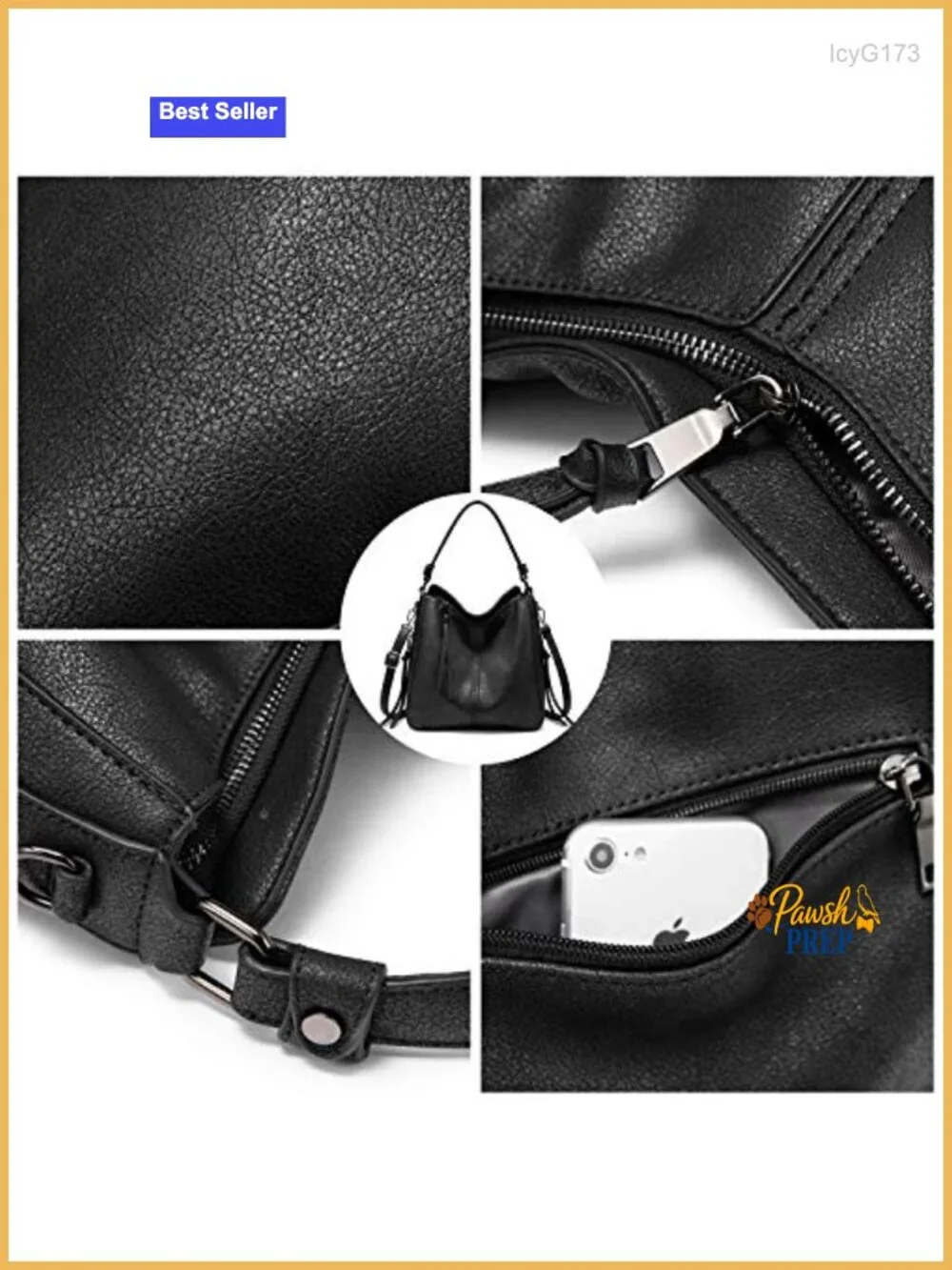 Hobo Crossbody Bag for Women Designer Shoulder Purse Handbags Faux Leather